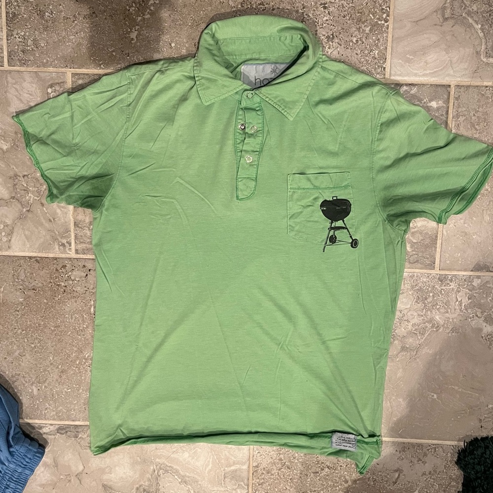 Casual Green Luxury Polo Shirt with Grill Pocket Design - hozell boutique brand